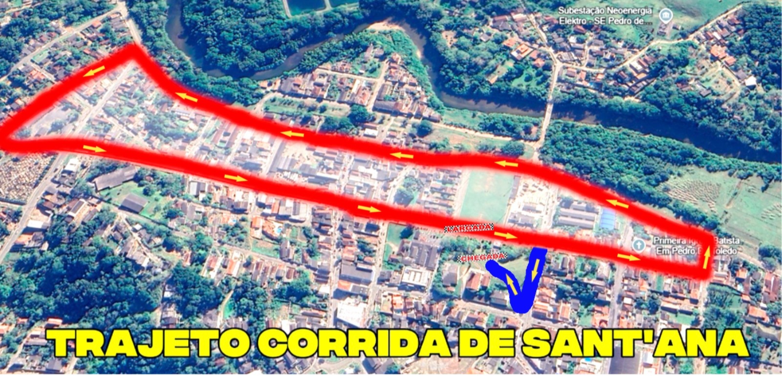 Mapa da Corrida
